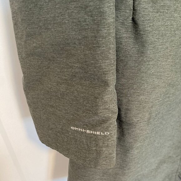 COLUMBIA Sleek Street Insulated Belted Trench Heather Grey Long Jacket Size XL - Picture 8 of 10